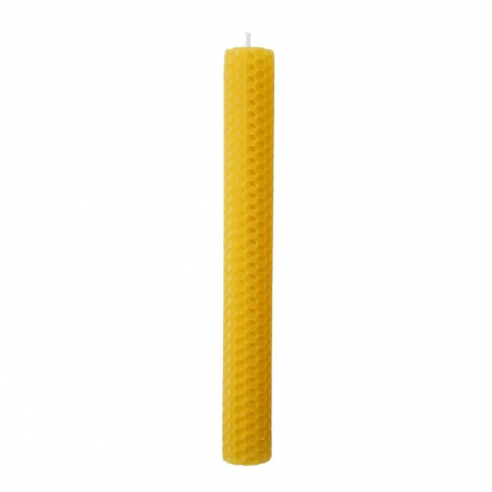 Candela Cera D'Api 100% Naturale - (20 x 2cm - ± 4 ore)