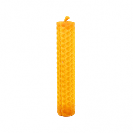 Candela Cera D'Api 100% Naturale - (10 x 2cm - ± 2 ore)