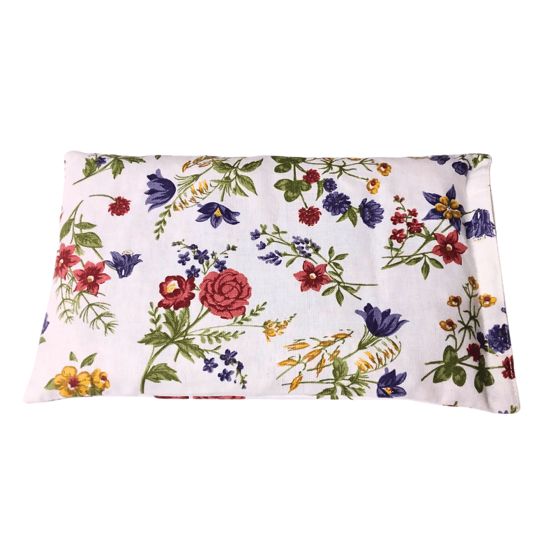 Cuscino con semi di lino - (32 x 19cm) - (650 - 780gr.) - Fiori di Campo