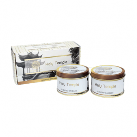 Tempio Sacro Set 2 Candele profumate Fleur De Vie Holy Temple - (± 2 ore - 120gr.)