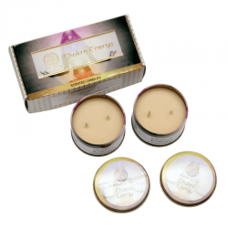 Energia dei Chakra Set 2 Candele profumate Fleur De Vie Chakra Energy - (± 2 ore - 120gr.)