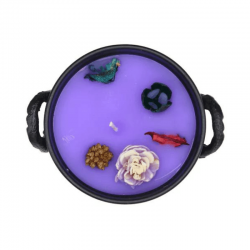 Lavanda, Candela Calderone profumata cera di soia (± 490gr. - ± 30 / 32 ore) - 7 Chakra 2