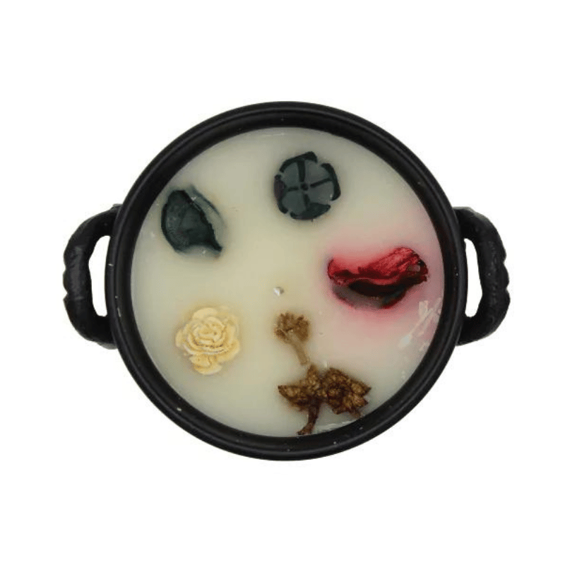 Salvia Bianca Candela Calderone profumata cera di soia (± 490gr. - ± 30 / 32 ore) - Fiore della Vita