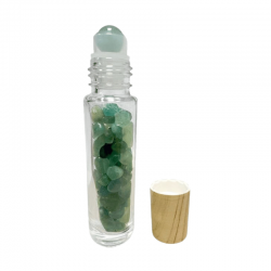 Roll-On Avventurina Verde Flacone con scaglie pietre naturali