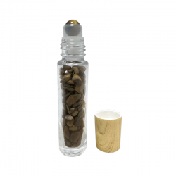 Roll-On Occhio di Tigre Flacone con scaglie pietre naturali