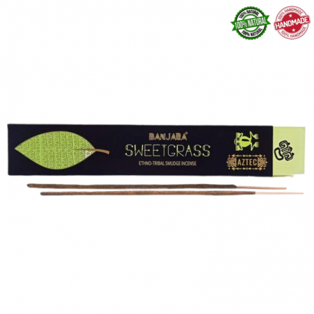 Aztec Erba Dolce Bastoncini incenso Banjara Aztec Sweetgrass Ethno Tribal Smudge