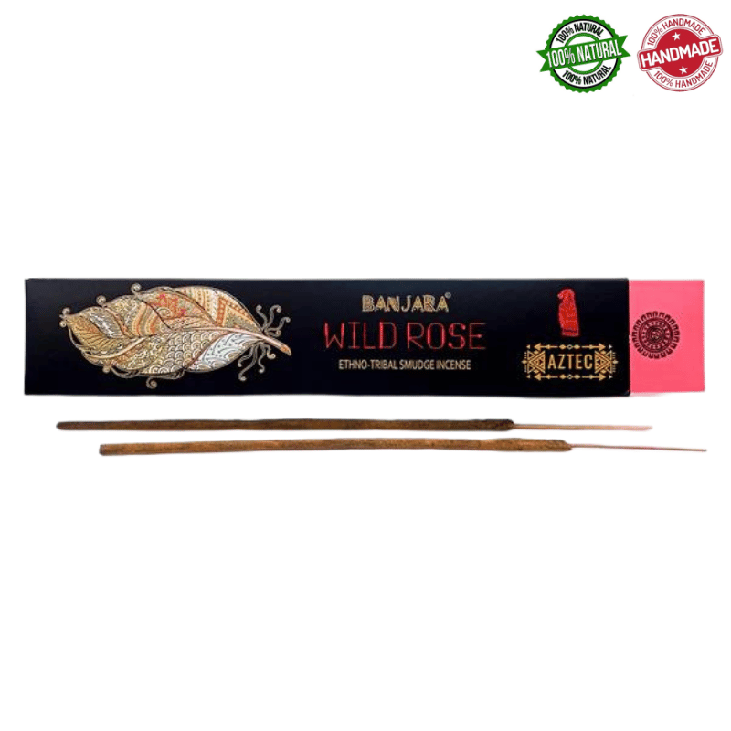 Aztec Rosa Selvatica Bastoncini incenso Banjara Aztec Wild Rose Ethno Tribal Smudge