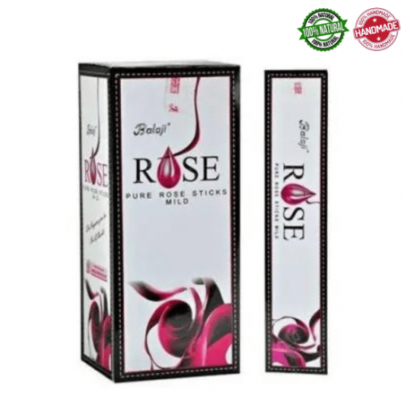 Rosa Pura Bastoncini incenso Natural Flora Balaji Pure Rose Masala