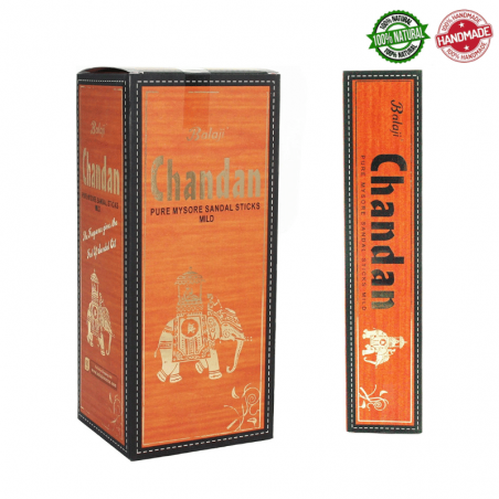 Chandan Bastoncini incenso Natural Flora Balaji Pure Mysore Sandal Masala