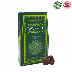 Patchouli 10 Coni Incenso a riflusso Ayurvedic Patchouli Backflow