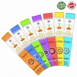7 Chakra 35 Bastoncini incenso Green Tree Seven Chakras Masala