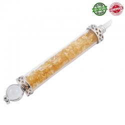 Citrino Pendente energetico Quarzo ialino e Pietre Naturali - (130mm X 17mm)