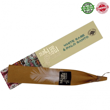 Salvia Bianca & Palo Santo Bastoncini incenso Native Soul Green Tree White Sage Palo Santo