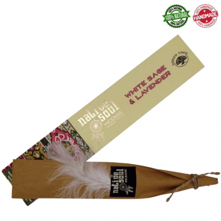 Salvia Bianca & Lavanda Incenso Native Soul - Green Tree Bastoncini