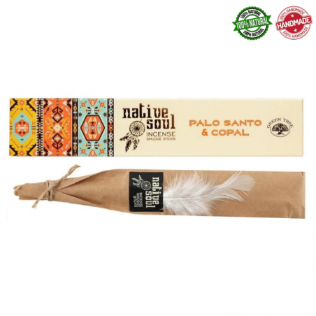 Copal & Palo Santo Bastoncini incenso Native Soul Green Tree Premium Masala