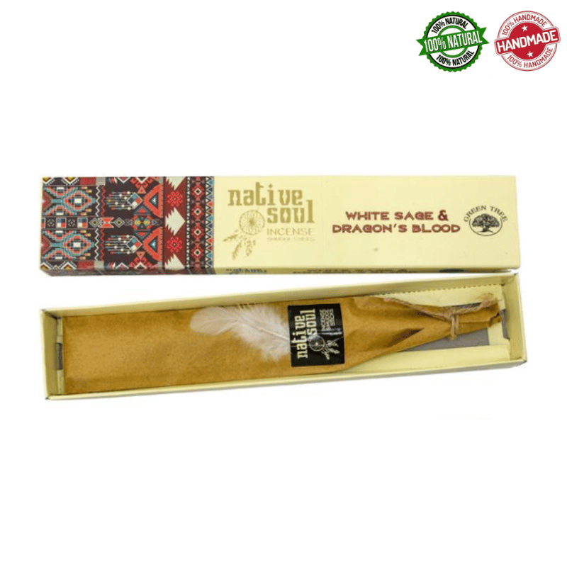 Salvia Bianca & Sangue di Drago Bastoncini incenso Native Soul Green Tree