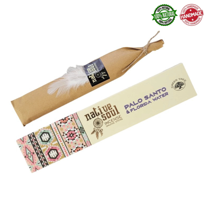 Palo Santo & Acqua di Florida Bastoncini incenso Native Soul Green Tree Premium