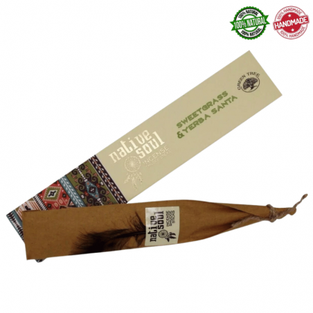 Sweetgrass & Yerba Santa Bastoncini incenso Native Soul Green Tree Premium