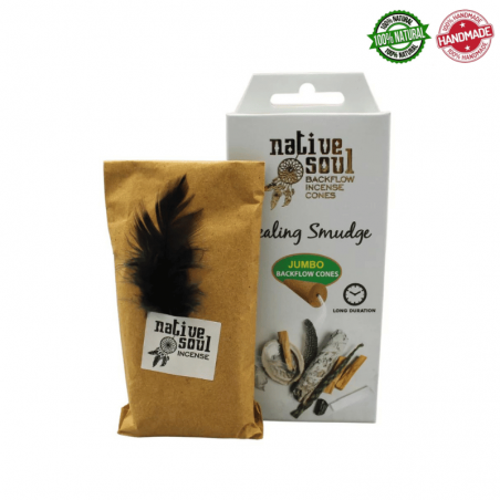Guarigione Smudge 8 Coni Incenso Jumbo Backflow Native Soul Green Tree Healing