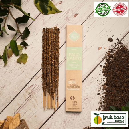 Palo Santo & Patchouli - 8 Bastoni Smudge 100% Naturali - Sagrada Madre