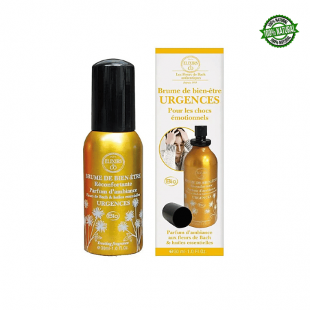 "Urgenza" Spray per Ambienti Organico ai fiori di Bach e Oli Essenziali - 30ml