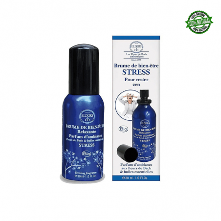"Stress" Spray per Ambienti Organico ai fiori di Bach e Oli Essenziali - 30ml