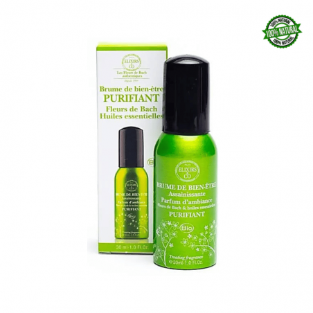 "Purificante" Spray per Ambienti Organico ai fiori di Bach e Oli Essenziali - 30ml