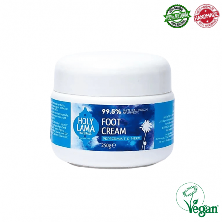 Crema per piedi con Olio di menta Piperita - Holy Lama Naturals - 250gr.