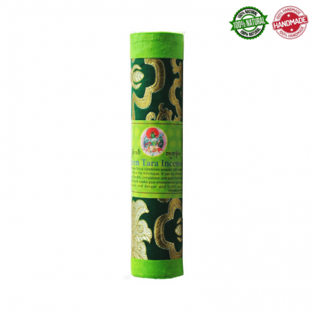 Green Tara 24 Bastoni incenso Tibetano del Nepal in Box di velluto
