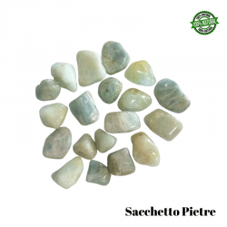 Acquamarina Sacchetto Pietre Burattate (5/6 Pietre - 50gr.) - Qualità AB
