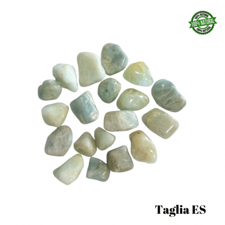 Acquamarina Pietra Burattata Extra Small (± 10/18mm - ± 4/8gr.) - Qualità AB