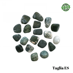 Agata Muschiata Verde Pietra Burattata Extra small (± 10/18mm - ± 4/8gr.) - Qualità AB