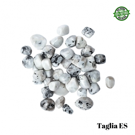 Pietra di Luna Arcobaleno Pietra Burattata Extra Small (± 10/18mm - ± 4/8gr.) - Qualità A