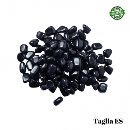 Agata Nera Pietra Burattata Extra Small (± 10/18mm - ± 4/8gr.) - Qualità A