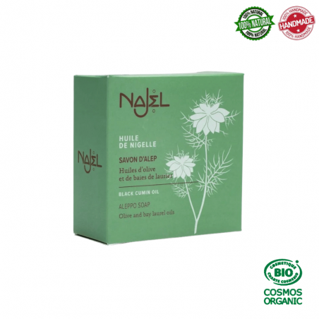 Saponetta di Aleppo con olio di Nigella Najel - 100gr.