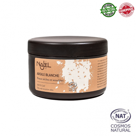 Argilla bianca Maschera Viso e Capelli Najel - 90gr.