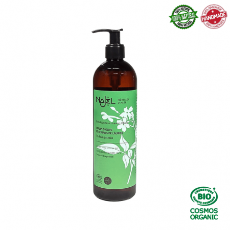 Gel Doccia Sapone di Aleppo, Gelsomino e Camomilla Najel - 500ml