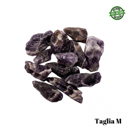 Ametista Fasciata Pietra Grezza Medium (± 4/6cm - ± 30/49gr.)