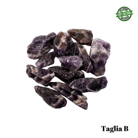 Ametista Fasciata Pietra Grezza Big (± 4/7cm - ± 50/79gr.)