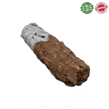 Salvia Bianca Smudge ricoperta con Olivo White Sage - (10-12cm - 30-40gr.)