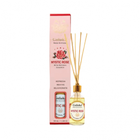 Rosa Mistica Diffusore a bastoncini per Ambiente con essenza Naturale Goloka Mystic Rose - 50ml