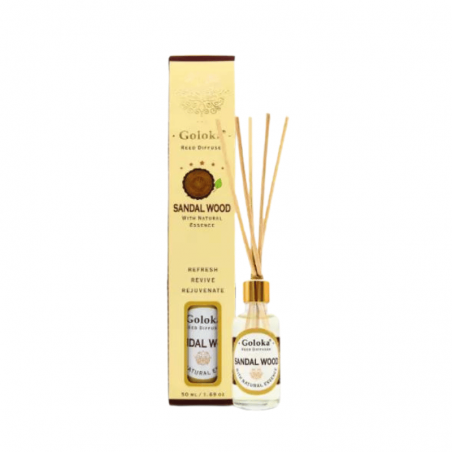 Legno di Sandalo Diffusore a bastoncini per Ambiente con essenza Naturale Goloka Sandalwood - 50ml