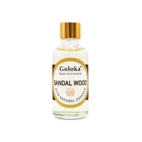 Legno di Sandalo Diffusore a bastoncini per Ambiente con essenza Naturale Goloka Sandalwood - 50ml