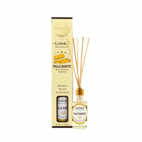 Palo Santo Diffusore a bastoncini per Ambiente con essenza Naturale Goloka Palo Santo - 50ml