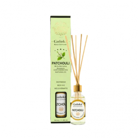 Patchouli Diffusore a bastoncini per Ambiente con essenza Naturale Goloka Patchouli - 50ml