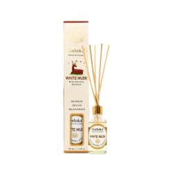 Muschio Bianco Diffusore a bastoncini per Ambiente con essenza Naturale Goloka White Musk - 50ml