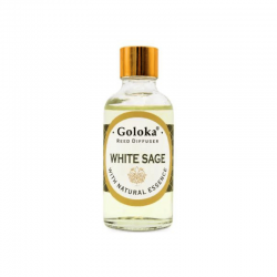 Salvia Bianca Diffusore a bastoncini per Ambiente con essenza Naturale Goloka Salvia Bianca - 50ml 2