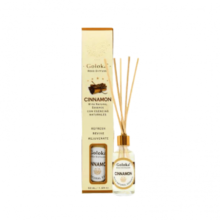 Cannella Diffusore a bastoncini per Ambiente con essenza Naturale Goloka Cinnamon - 50ml