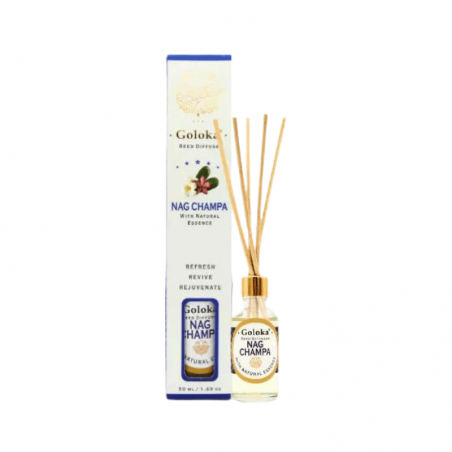 Nag Champa Diffusore a bastoncini per Ambiente con essenza Naturale Goloka Nagchampa - 50ml