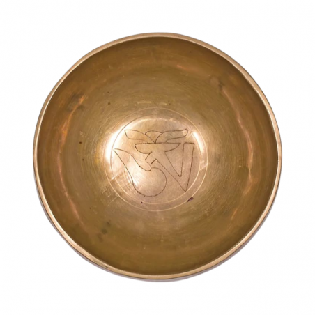 Campana Tibetana Incisa con simbolo OHM (Ø 27cm - H 15cm - 270gr.)